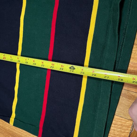 NBA Rowing Blazers Chicago Bulls Polo Rugby Size Large Striped Colorblock Shirt - Picture 6 of 10